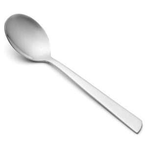 CuisiSmart Cuillère à Café Cuillerée à Soupe - Monobloc d'une Pièce Acier Inoxydable 18/10 et 140 mm Couleur Argent