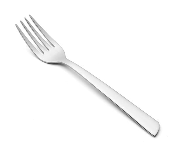 CuisiSmart Fourchette à Gâteau Fourchette de Table - Monobloc d'une Pièce Acier Inoxydable 18/10 et 140 mm Couleur Argent