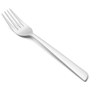CuisiSmart Fourchette à Dessert Fourchette de Table - Monobloc d'une Pièce Acier Inoxydable 18/10 et 180 mm Couleur Argent