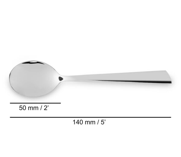 CuisiSmart Cuillère à Café Cuillerée à Soupe - Monobloc d'une Pièce Acier Inoxydable 18/10 et 140 mm Couleur Argent – Image 5